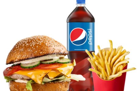 Чікен бургер-меню