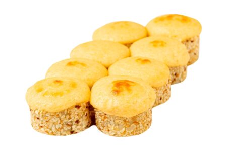 Запечений сирний з лососем