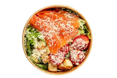 Цезар з копченим лососем