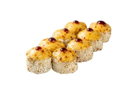 Запечений з манго та креветкою