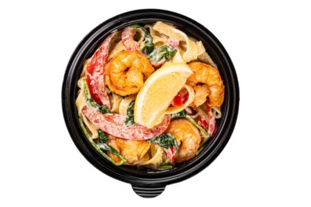 Паста з тигровими креветками